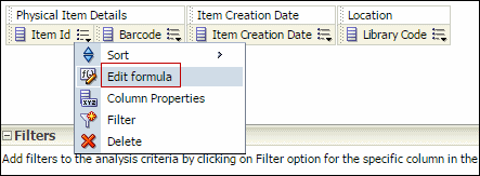 Edit formula